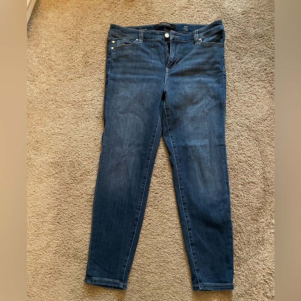 Liverpool Dark Wash Petite Skinny Jeans - Blue